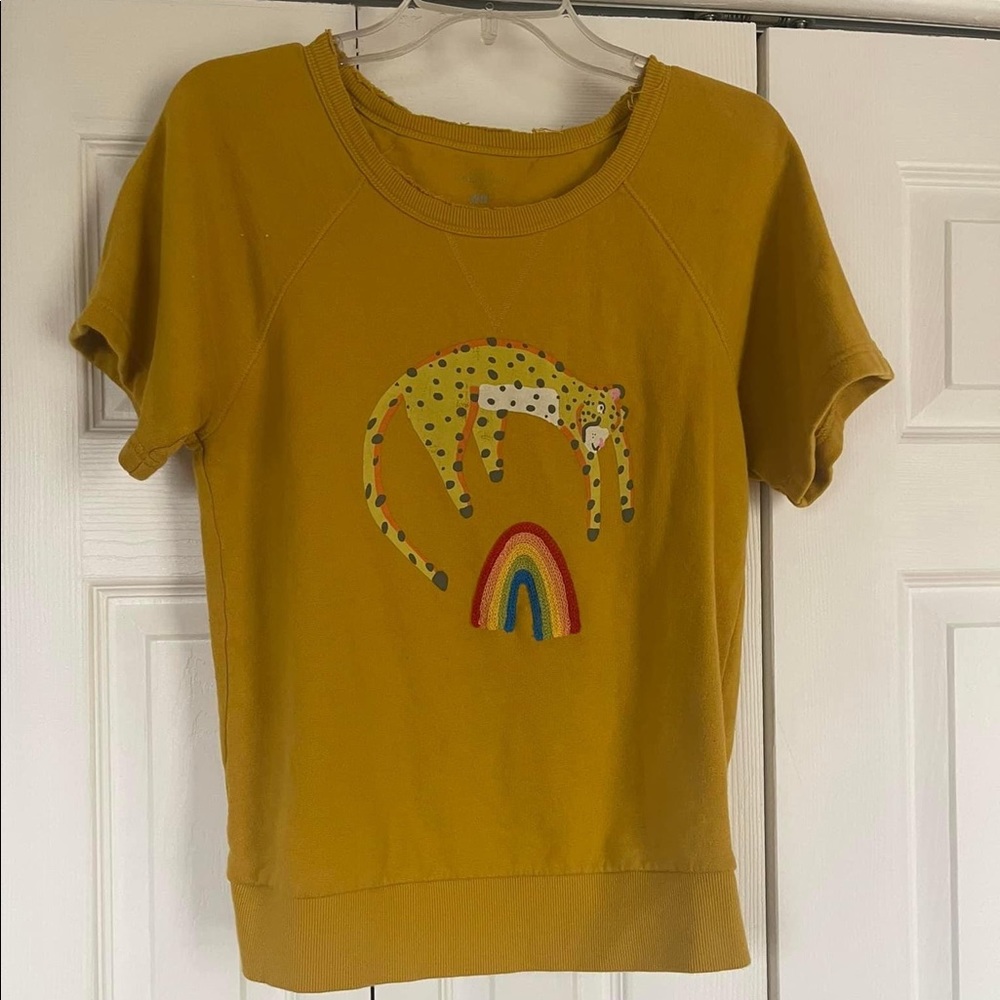 Yellow Anthropologie Shirt